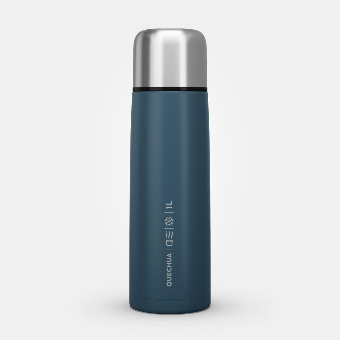 Bouteille isotherme inox 1L avec gobelet pour la randonnée