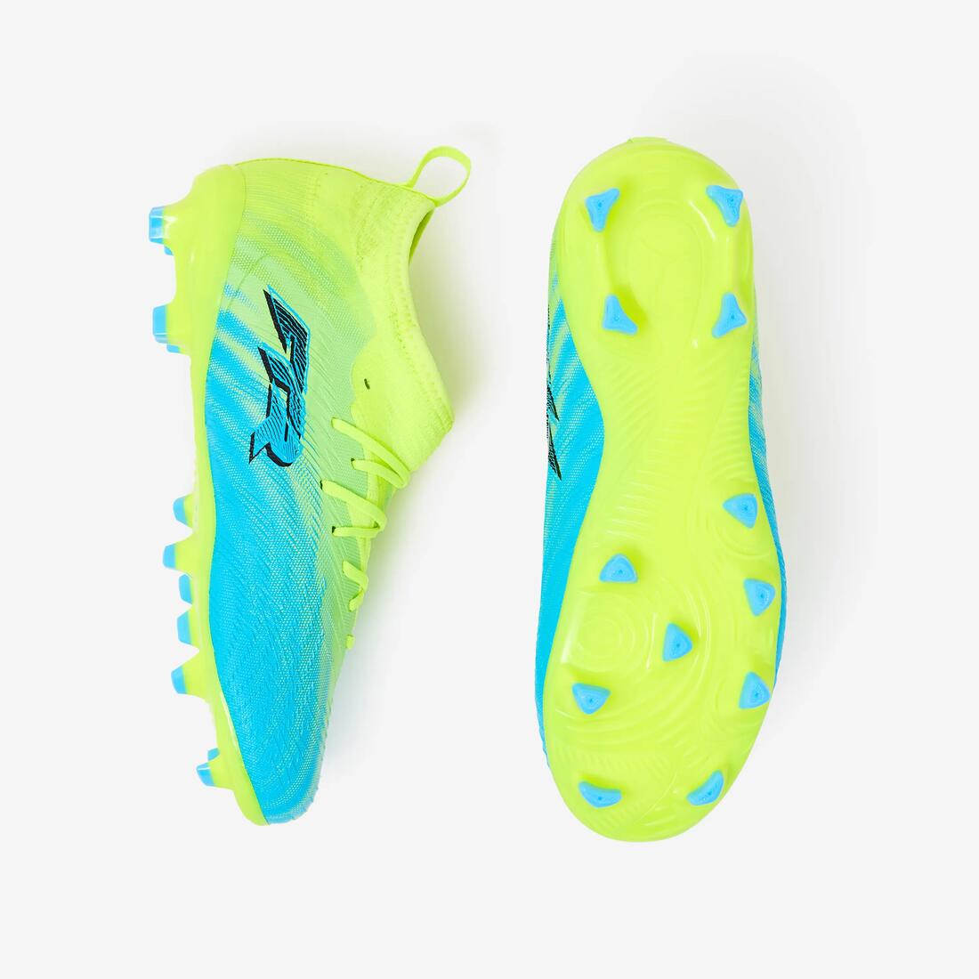 Chaussure FUTURE 9 Match FG/AG SMU Enfant Jaune/Bleu