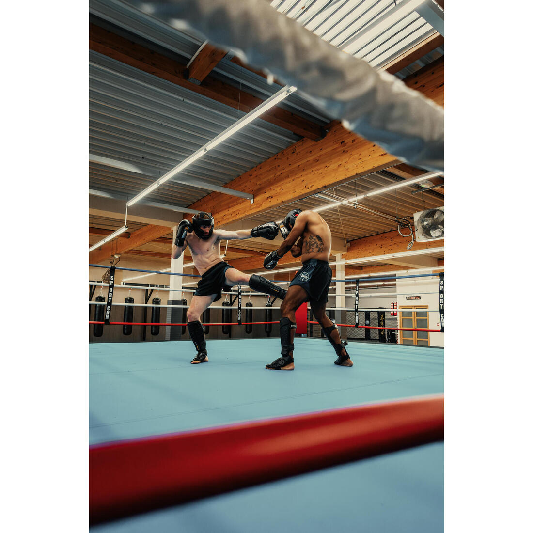 Protège tibias-pieds de muay-thai, kick-boxing et mma adulte