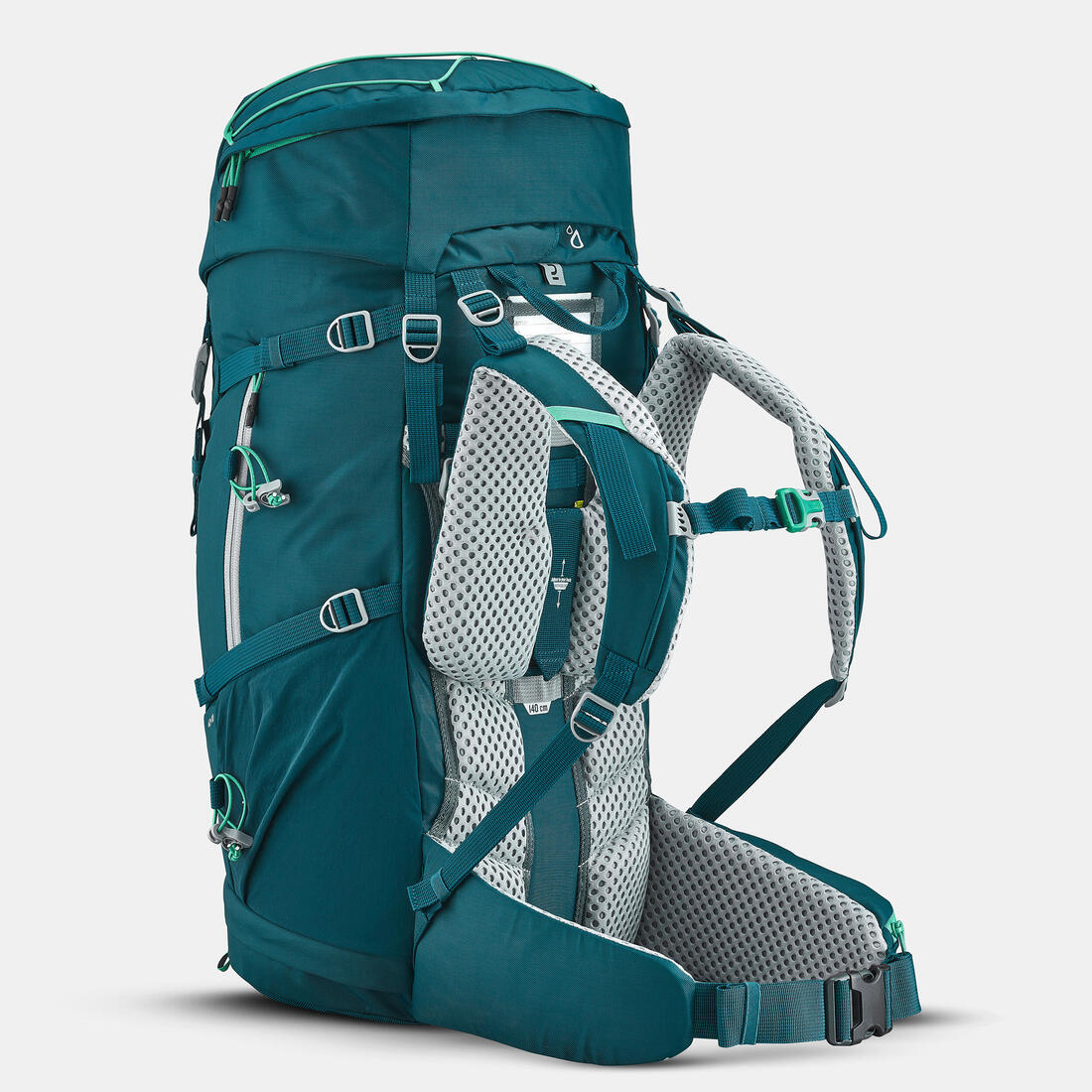 Sac à dos de randonnée 40+10L confortable et ventilé enfant, MH900