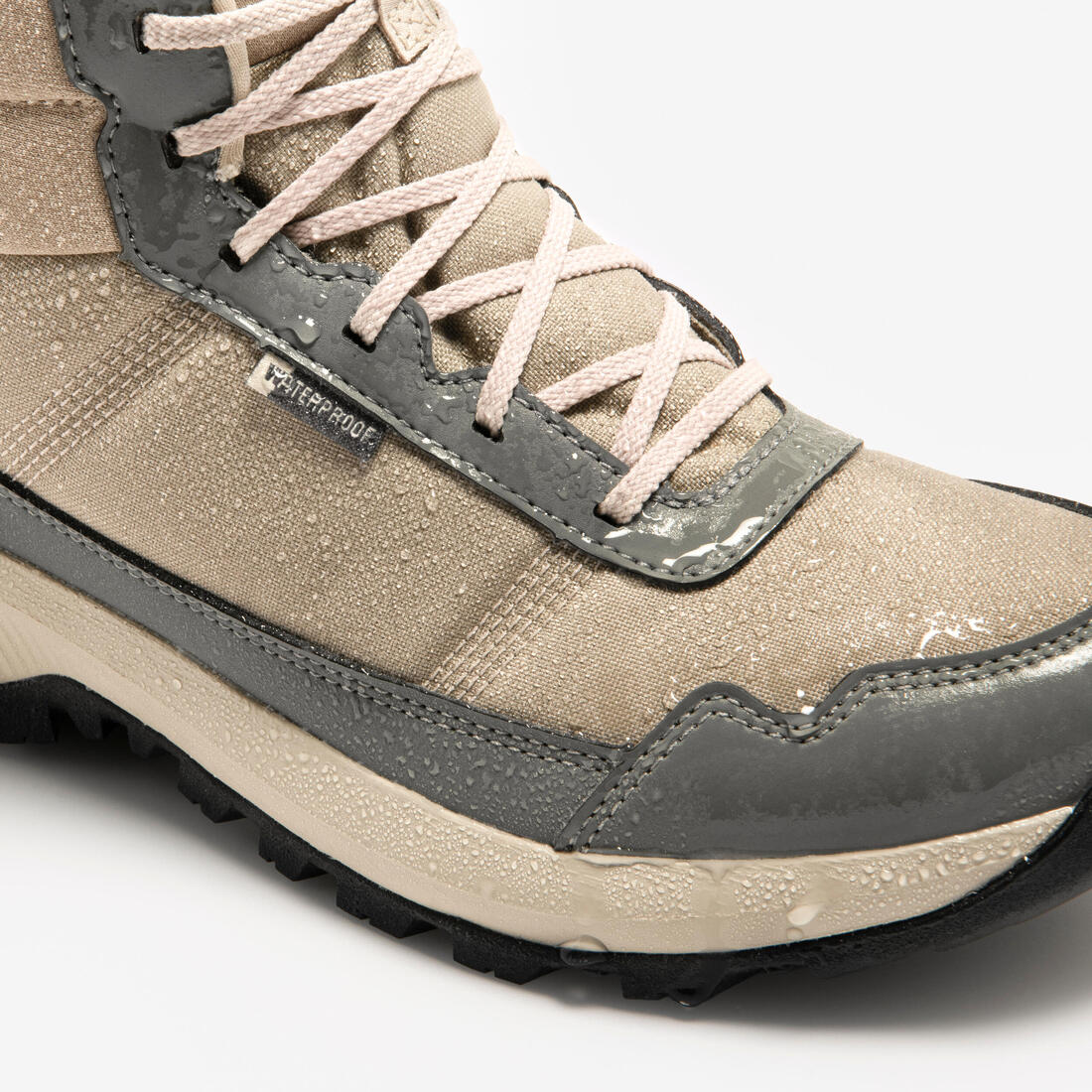 Chaussures de randonnée mid imperméables femme, NH100 WP