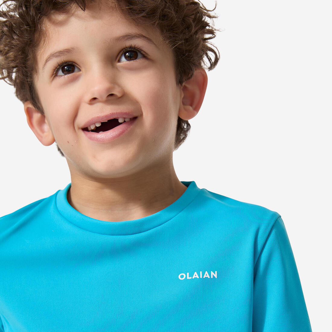 Water tee shirt anti uv surf enfant vert turquoise imprimé
