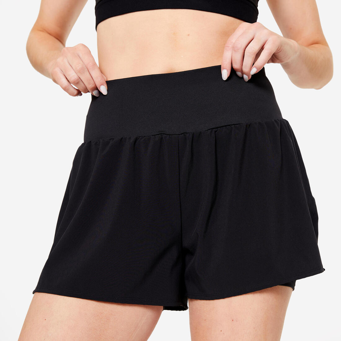 Short 2 en 1 fitness femme