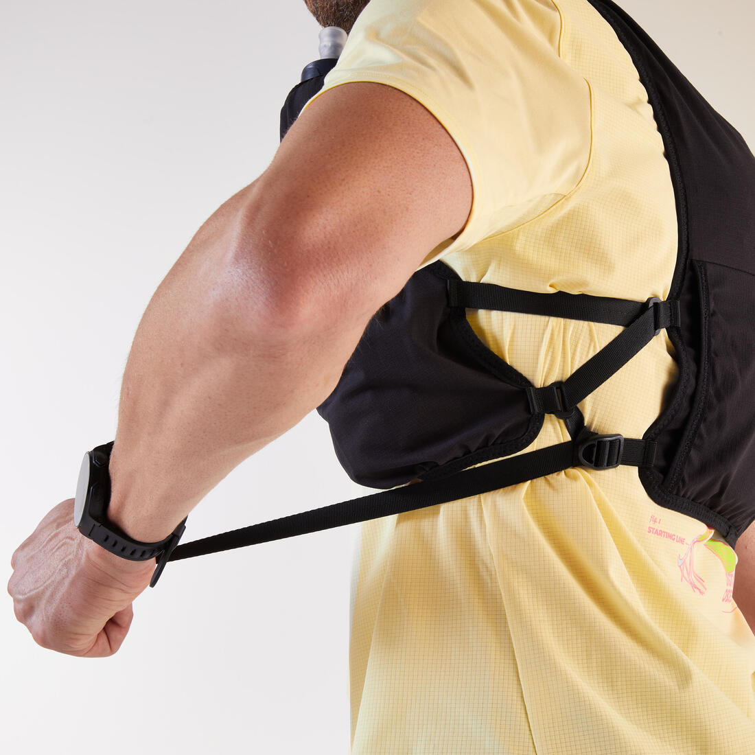 Sac trail running mixte + poche à eau 1L incluse- KIPRUN 500 8L
