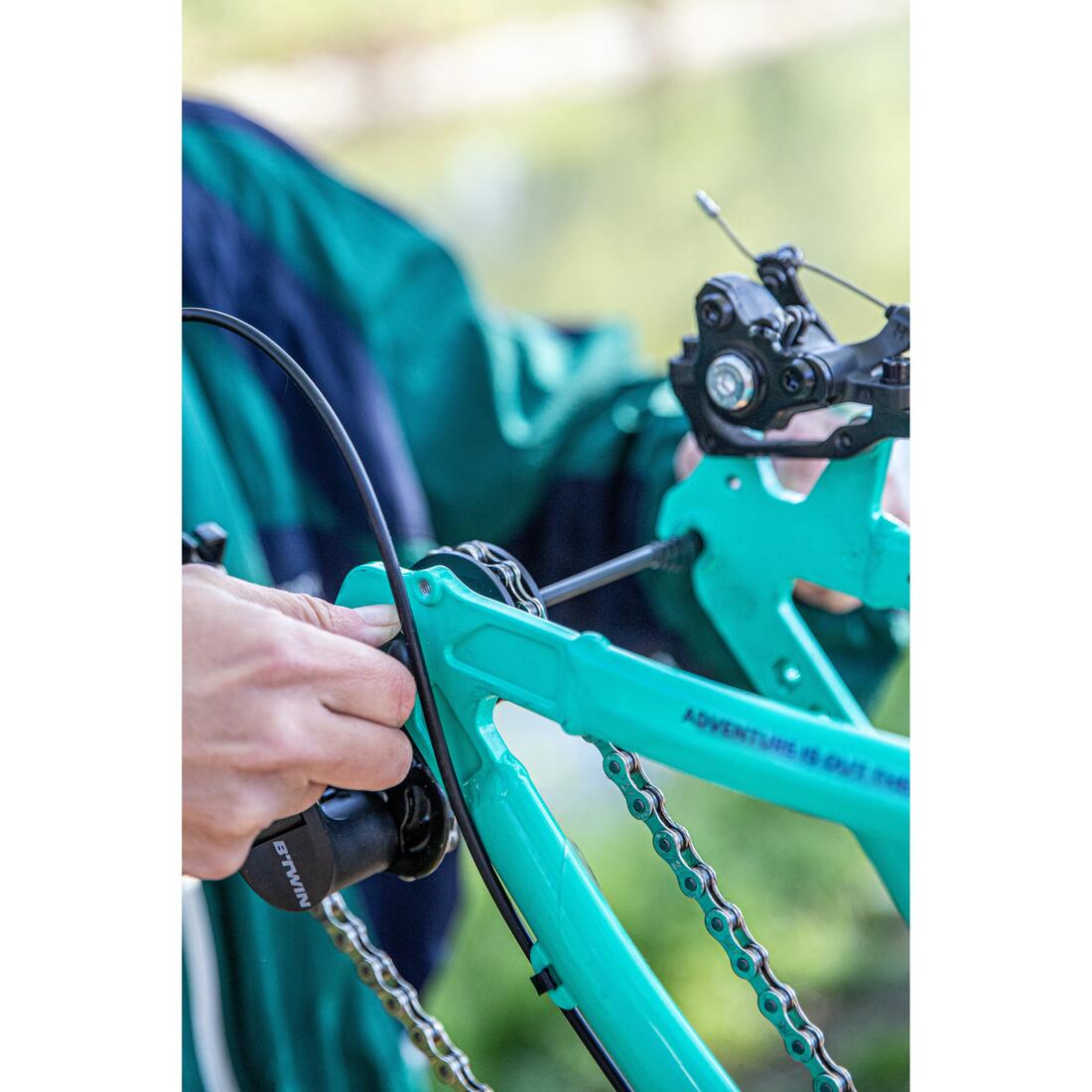 Repose chaîne axe traversant 12 mm pour l'entretien et le transport du vélo