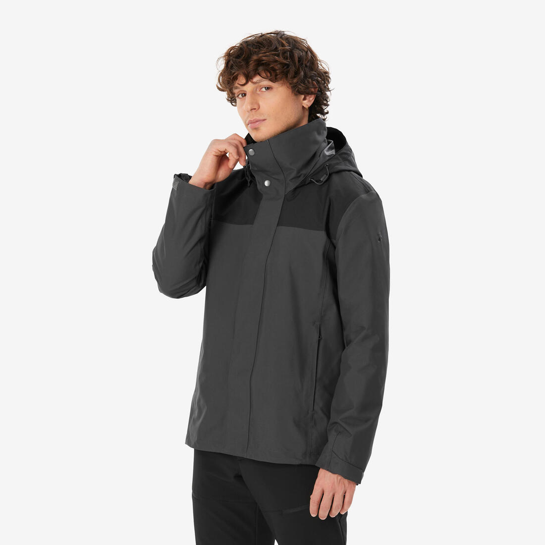 Veste 3en1 de randonnée 0°C imperméable homme, NH100