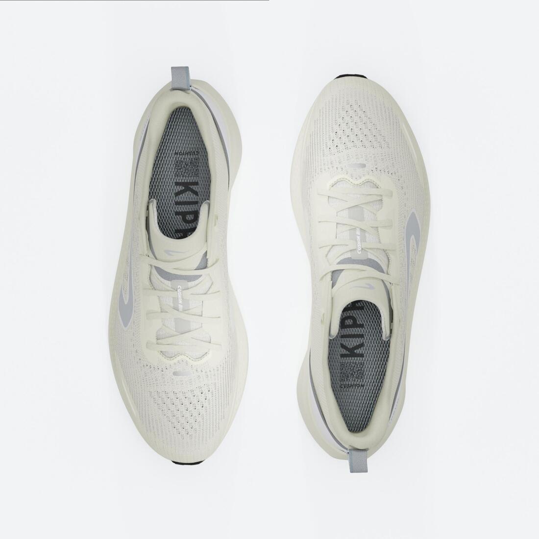 Chaussures de Running Femme, Kiprun Cushion 500 Blanche