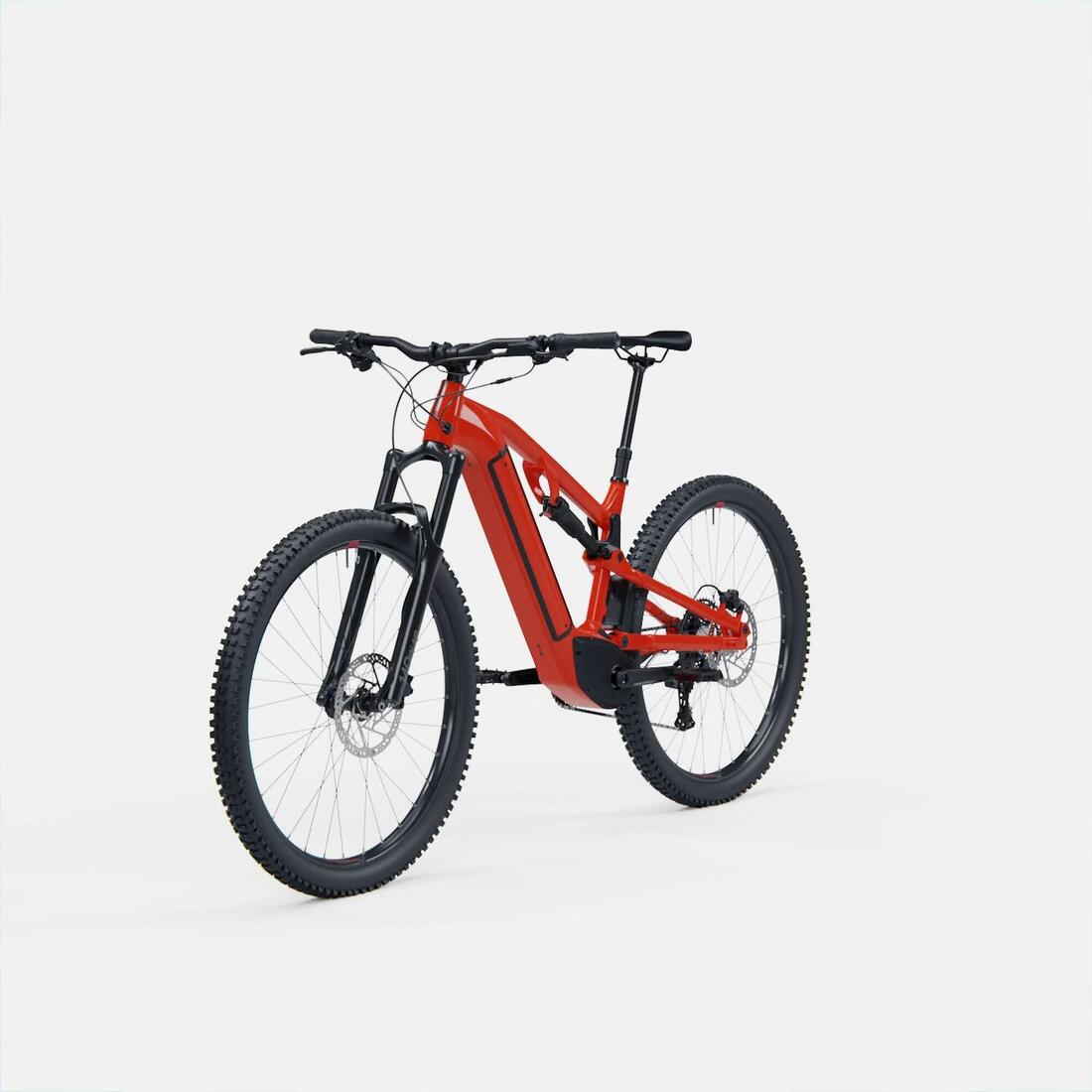 Vélo VTT électrique tout suspendu 29" - E-EXPL 520 S Rouge vif