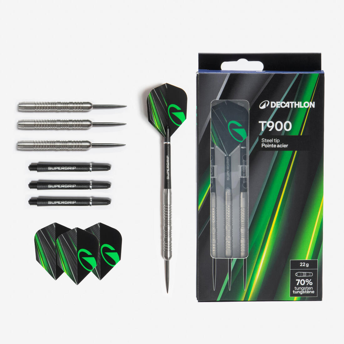 3 FLECHETTES POINTES ACIER T900