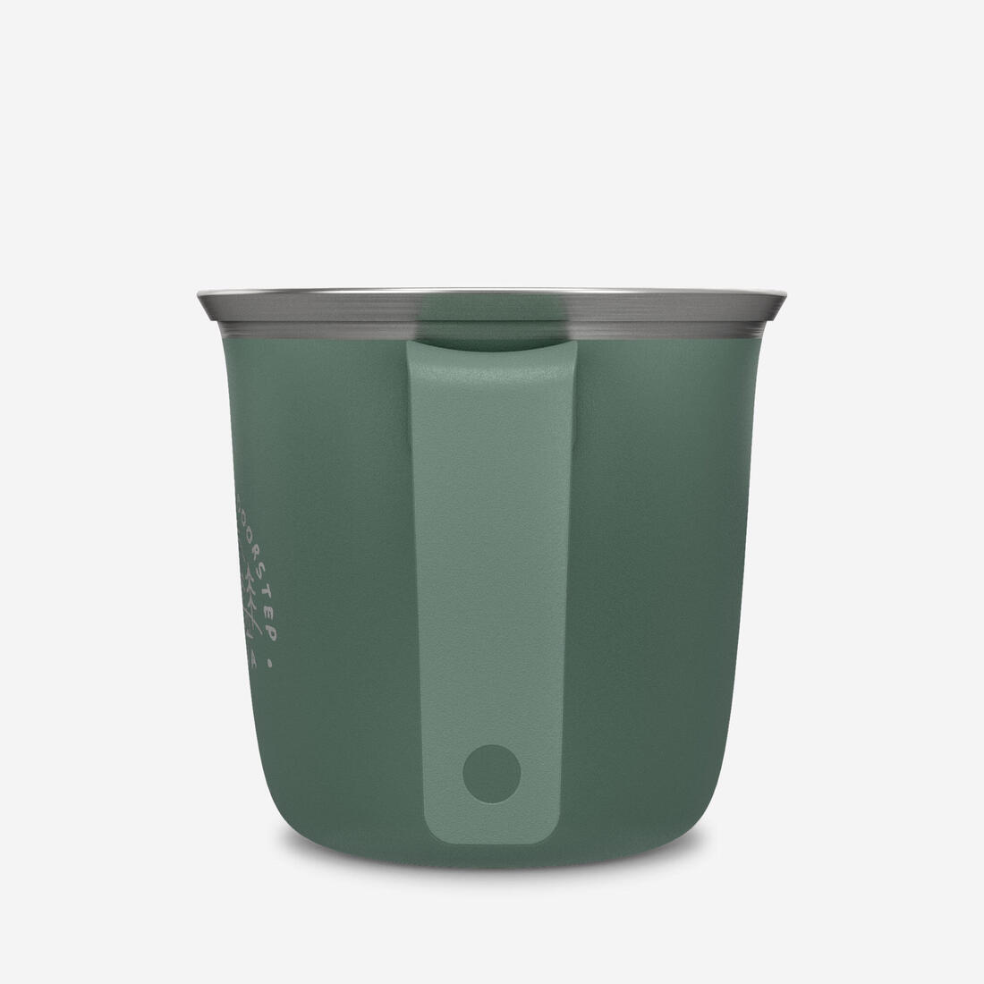 Tasse 500 acier inoxydable 0,3L, pour le camping et la randonnée - Verte.