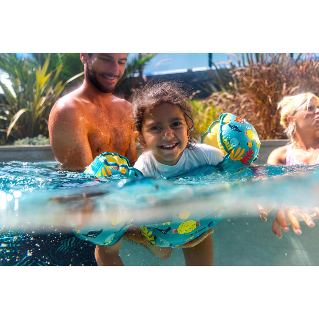 Brassards De Piscine Evolutif Enfant - Tiswim print savane