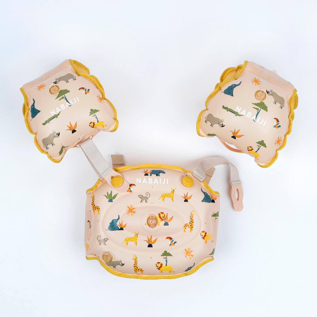 Brassards De Piscine Evolutif Enfant - Tiswim print savane