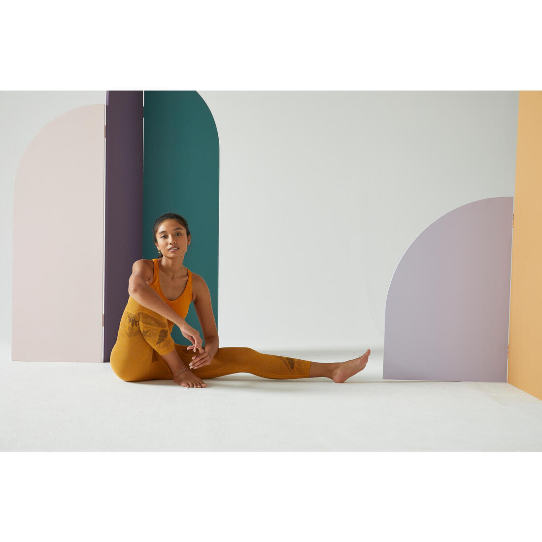 LEGGING 7/8 YOGA DYN SANS COUTURES CHINE