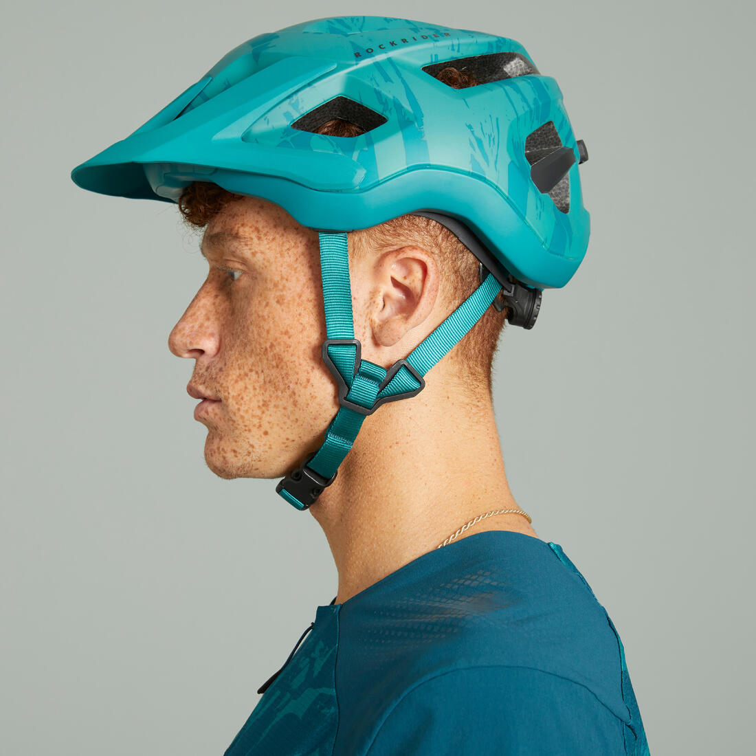 Casque vélo vtt expl 500 – vert jungle