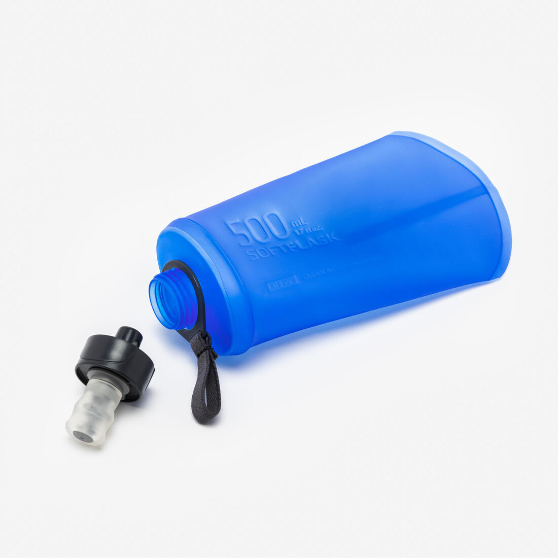 Gourde flasque souple trail running 500 ml bleu