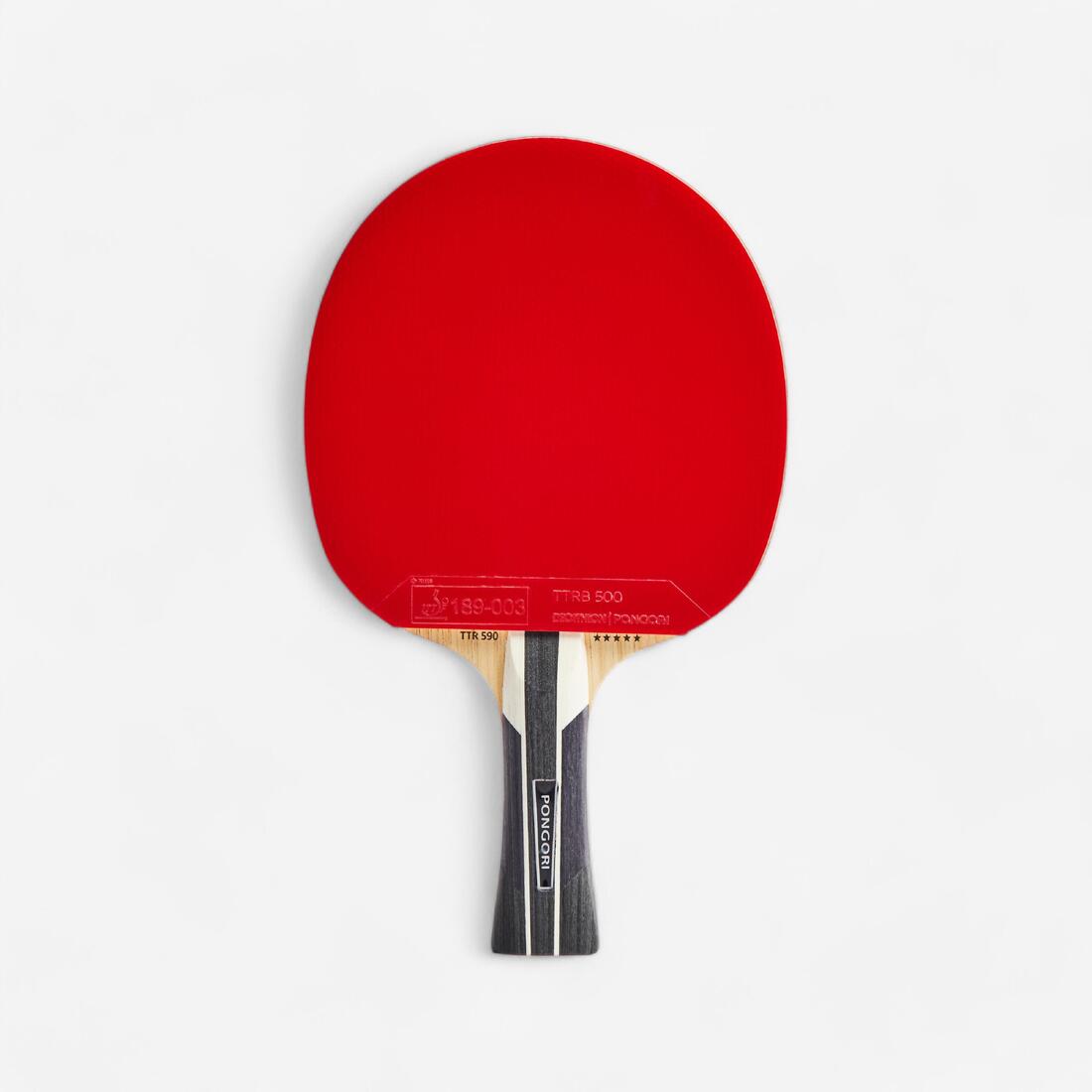 RAQUETTE DE TENNIS DE TABLE CLUB TTR 590 SPEED CARBON 5*