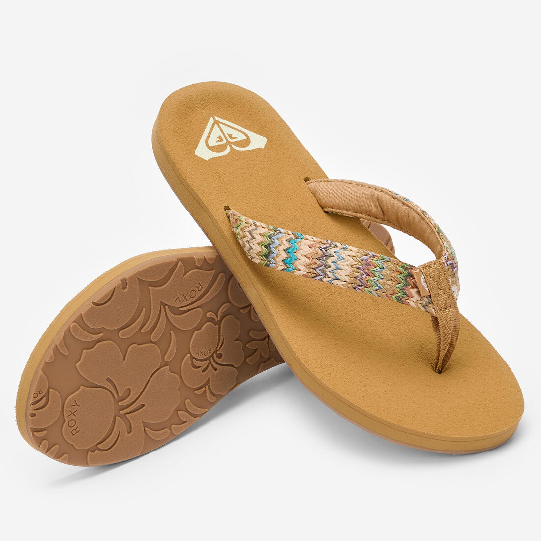 Tongs Femme - Porto beige raffia