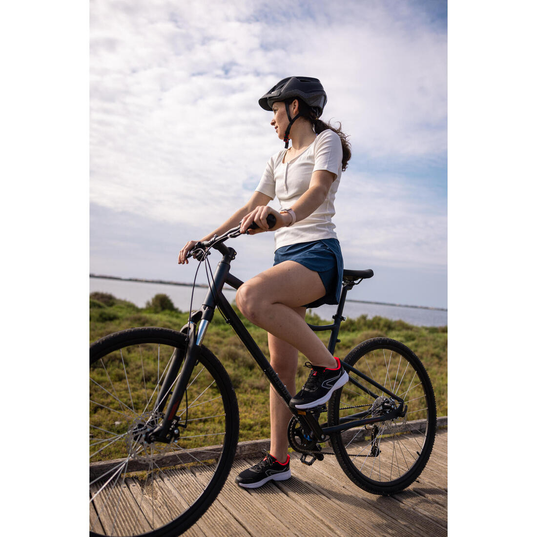 Selle velo trekking/ville 60° sd memory foam
