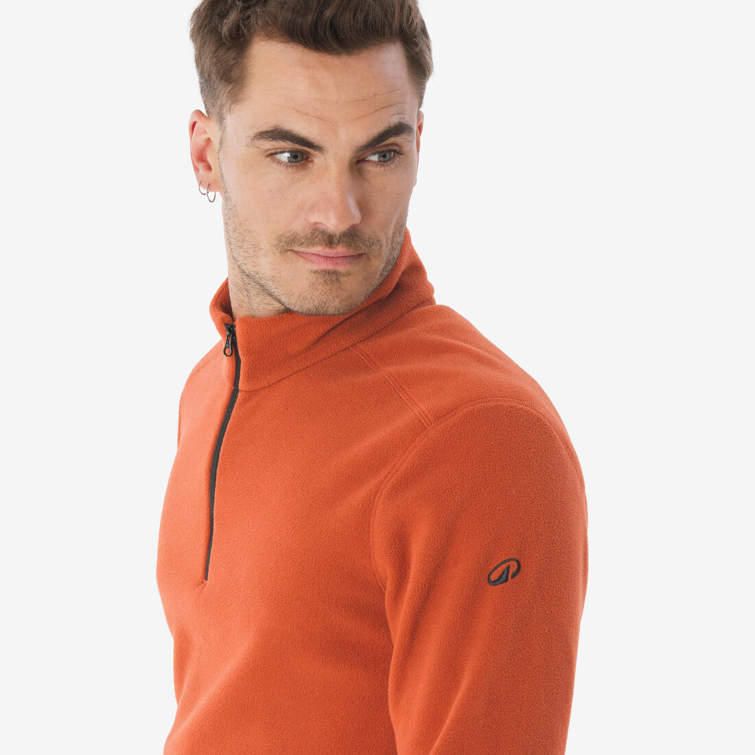 Polaire de randonnée montagne homme, MH100 demi zip