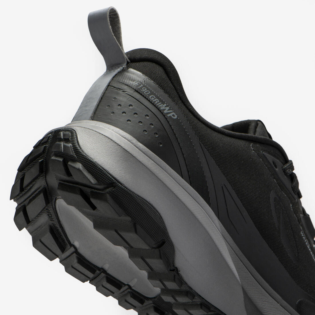 Chaussures de running et trail homme waterproof, JF 190 GRIP noir