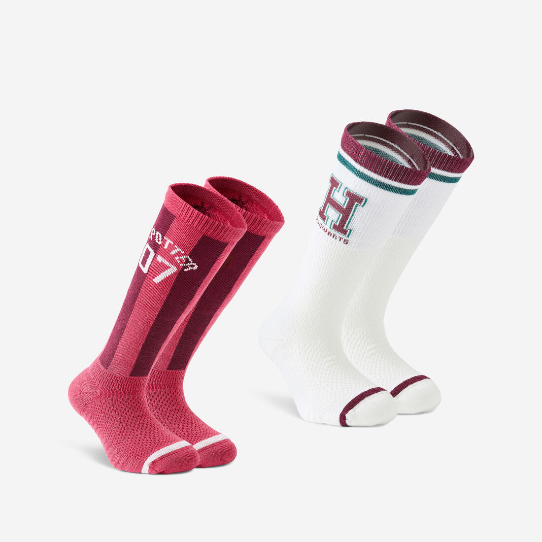 Chaussettes Harry Potter mi-mollet enfant, rouge et
