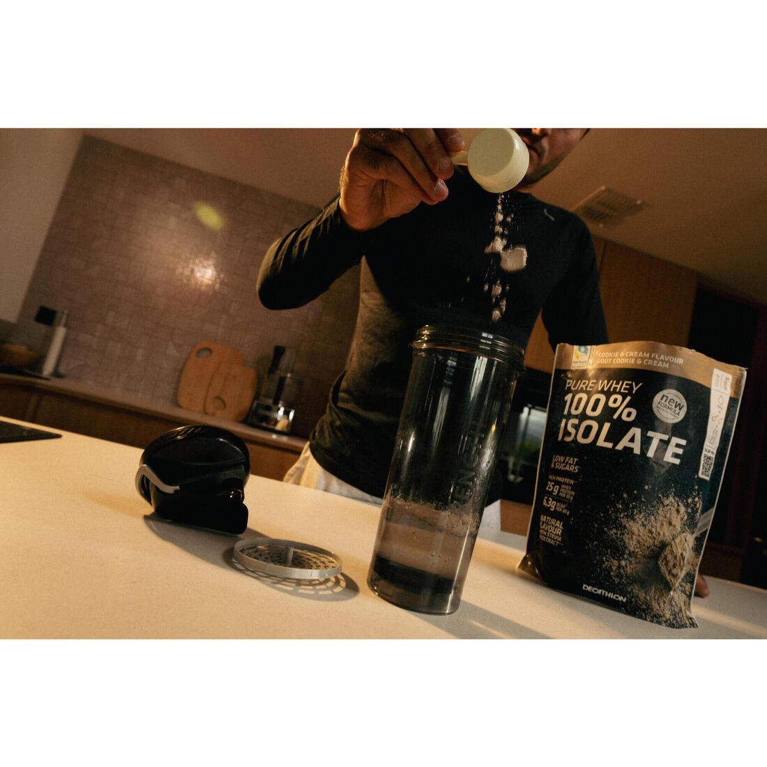 Pure whey protéine 100% isolat café latte 900g