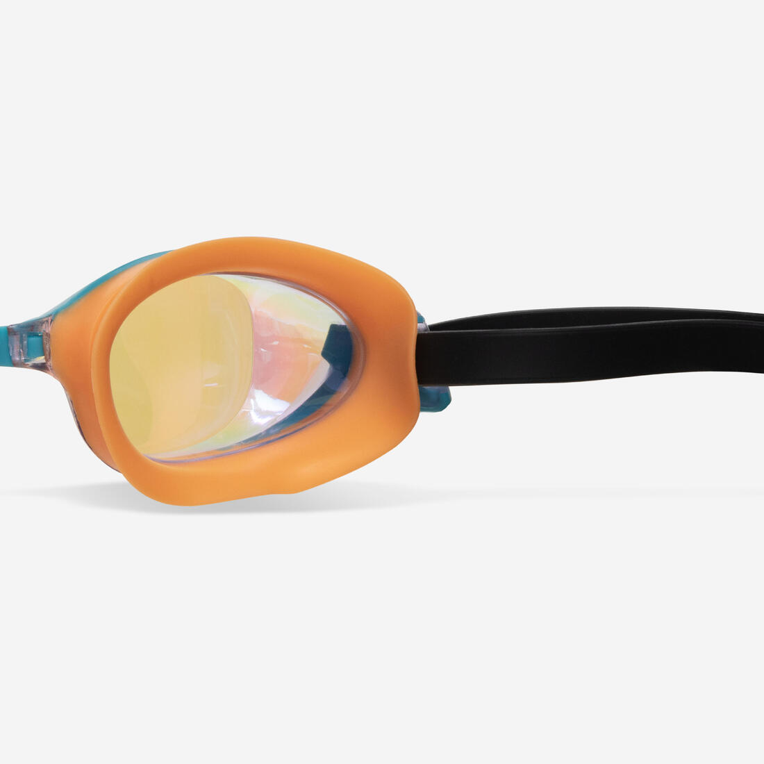 Lunettes de natation Taille Unique - Bfit blanc teintés bleus - Nouvel anti-buée