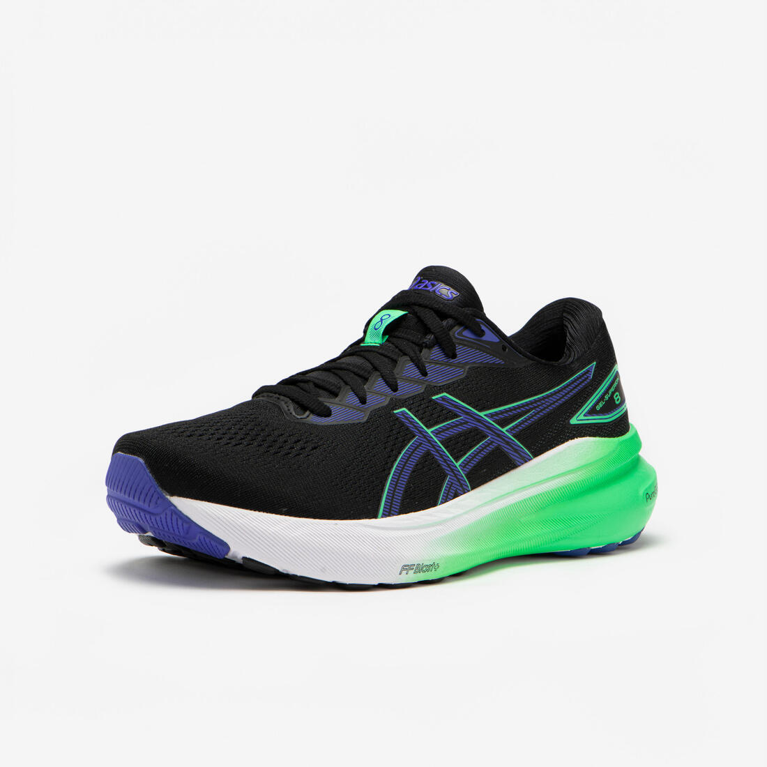 Chaussures running homme, Asics Superion 8 turquoise et vert