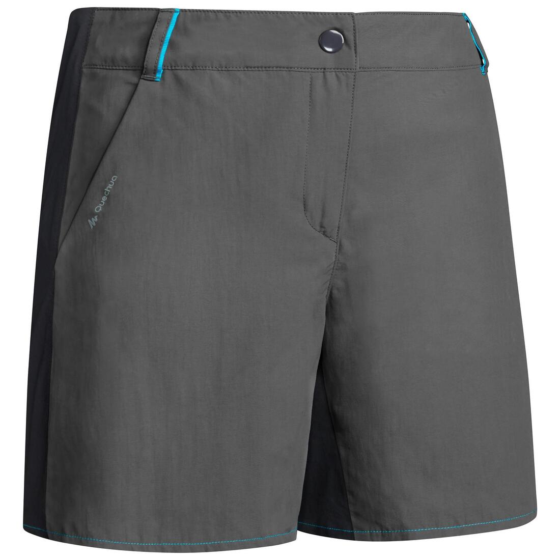 Short de randonnée montagne - MH100 - Femme – gris charbon