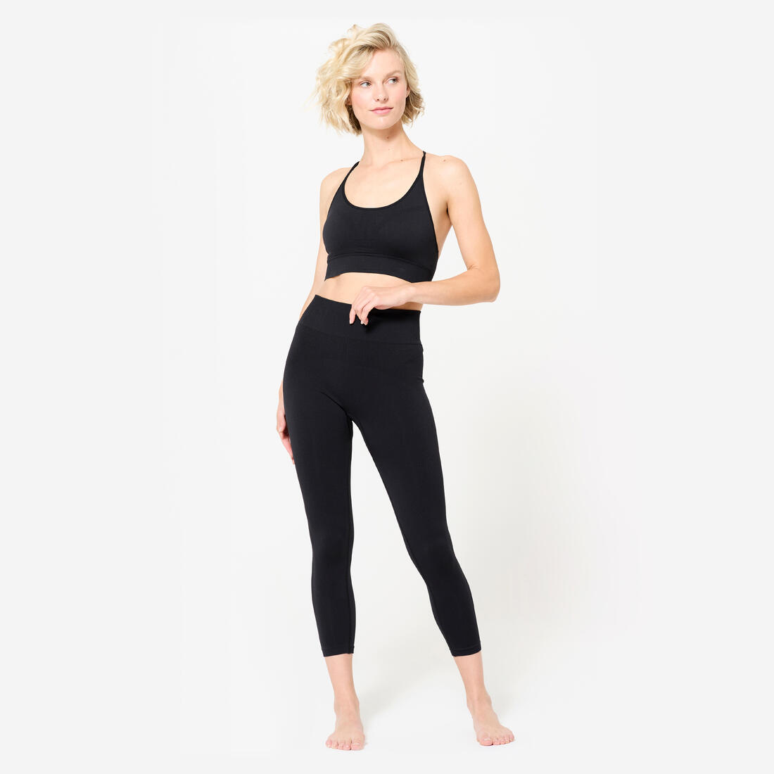 Legging yoga taille haute  7/8e femme
