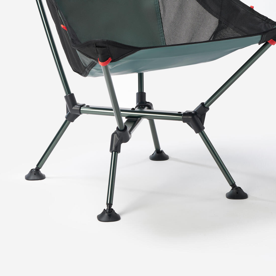 Chaise basse de camping, ultra compacte et avec dossier haut, 900 XL