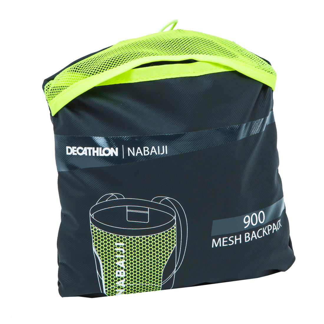 Sac filet natation mesh 900 jaune