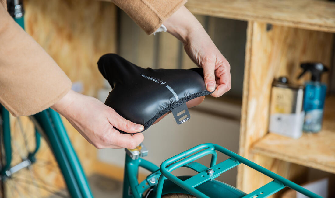 COUVRE SELLE VELO WATERRESIST XL BLACK