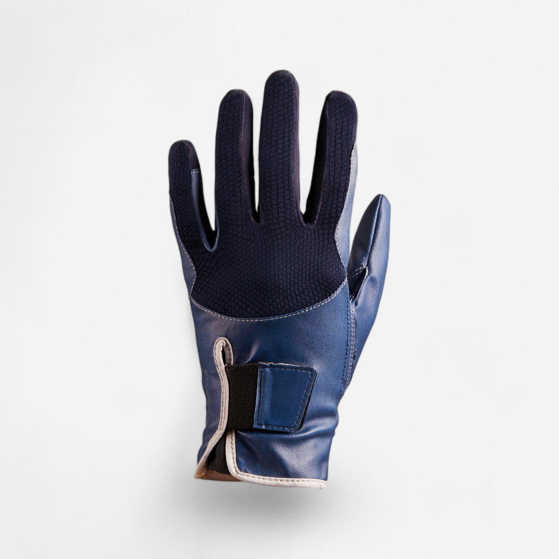 Gants d'équitation respirant avec velcro Enfant - 560 marine