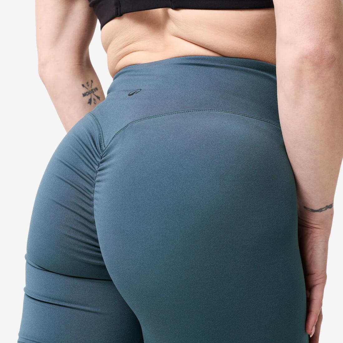 Short de musculation froncé femme
