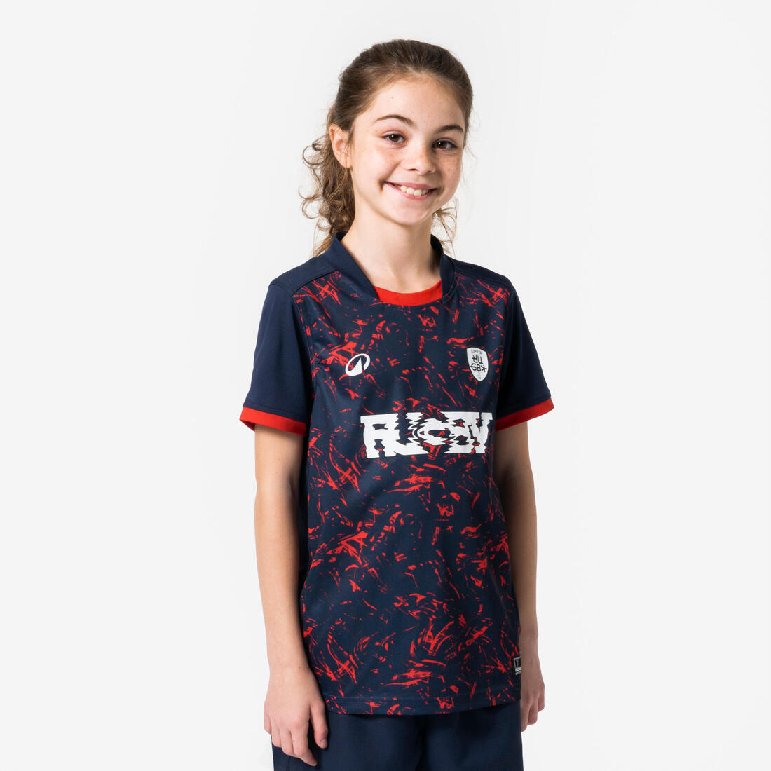 Maillot manches courtes de rugby enfant - r100
