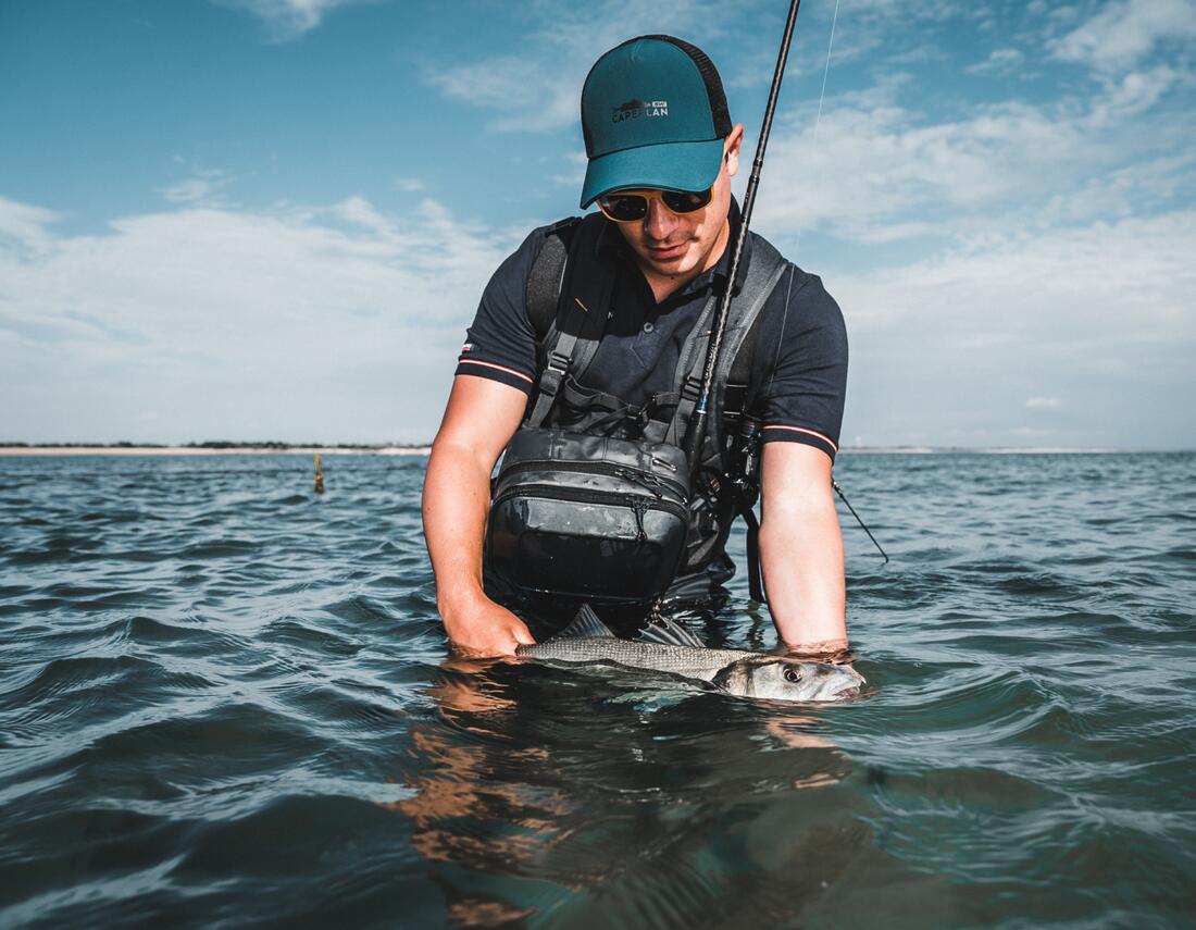 Poisson nageur SAXTON 75 F TETE au leurre en mer