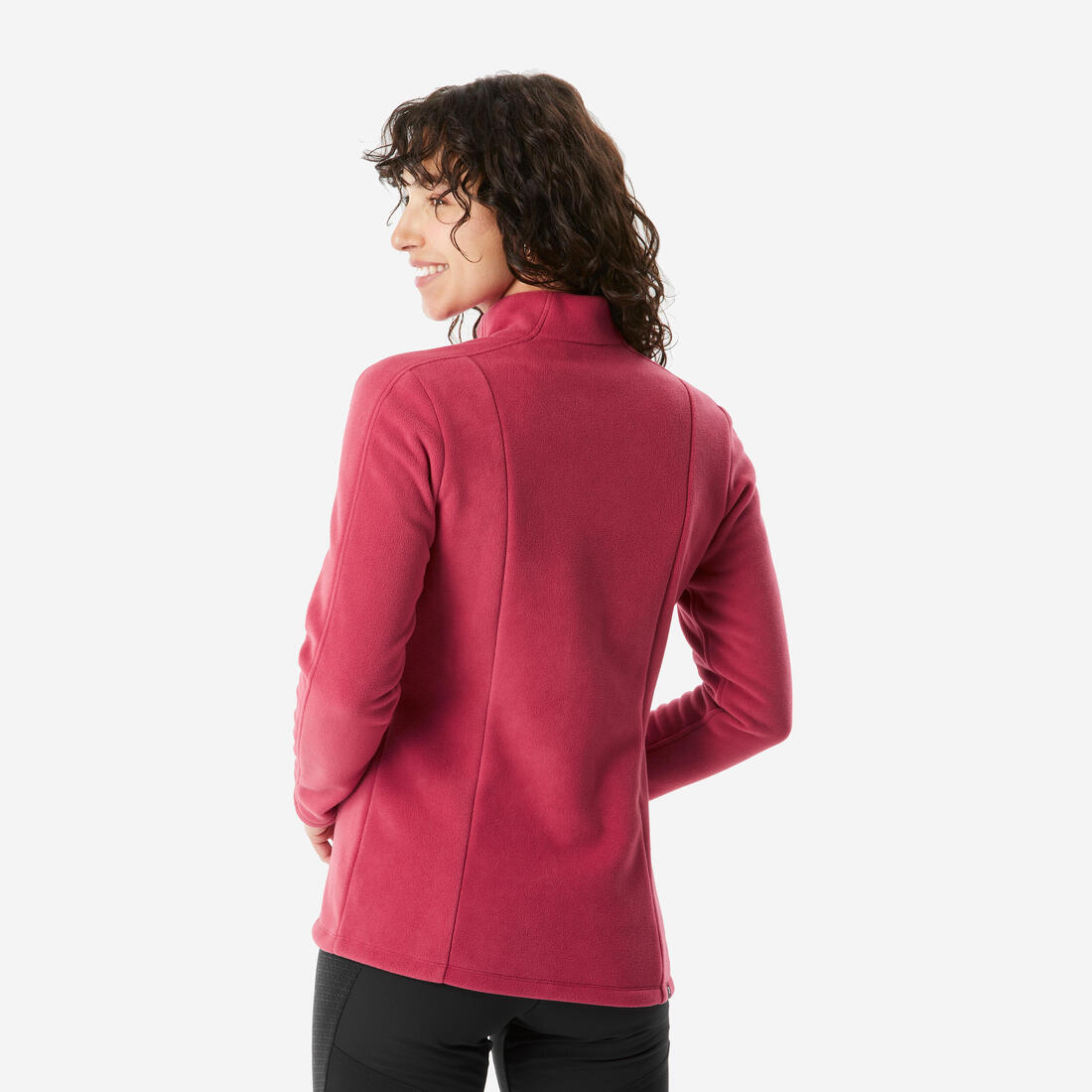Polaire de randonnée montagne femme, MH500 full zip