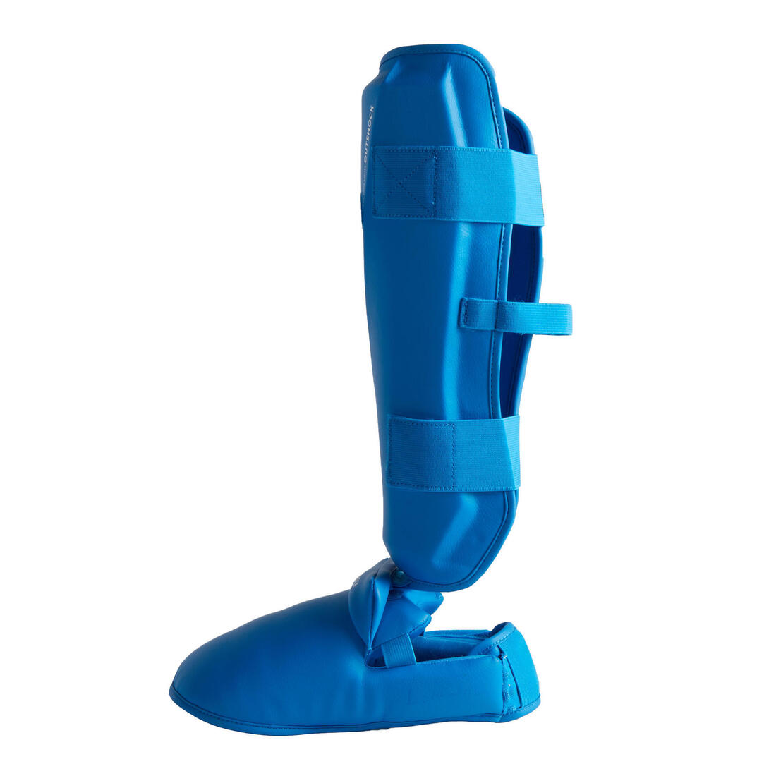 PROTÈGE-TIBIA PIED KARATÉ 900 – bleu cerulean