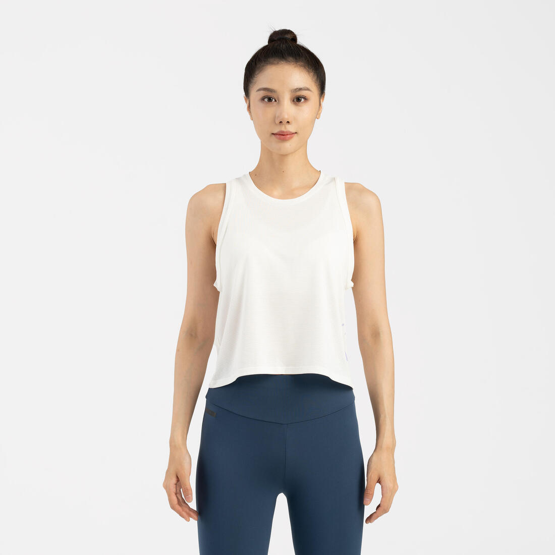 Débardeur court de running respirant femme - kiprun run 500 dry