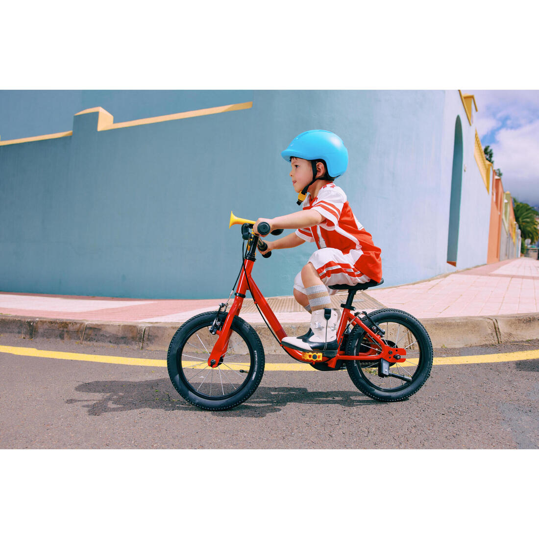 VELO ENFANT 2EN1 DRAISIENNE 3-5 ANS 14 pouces - DISCOVER 500