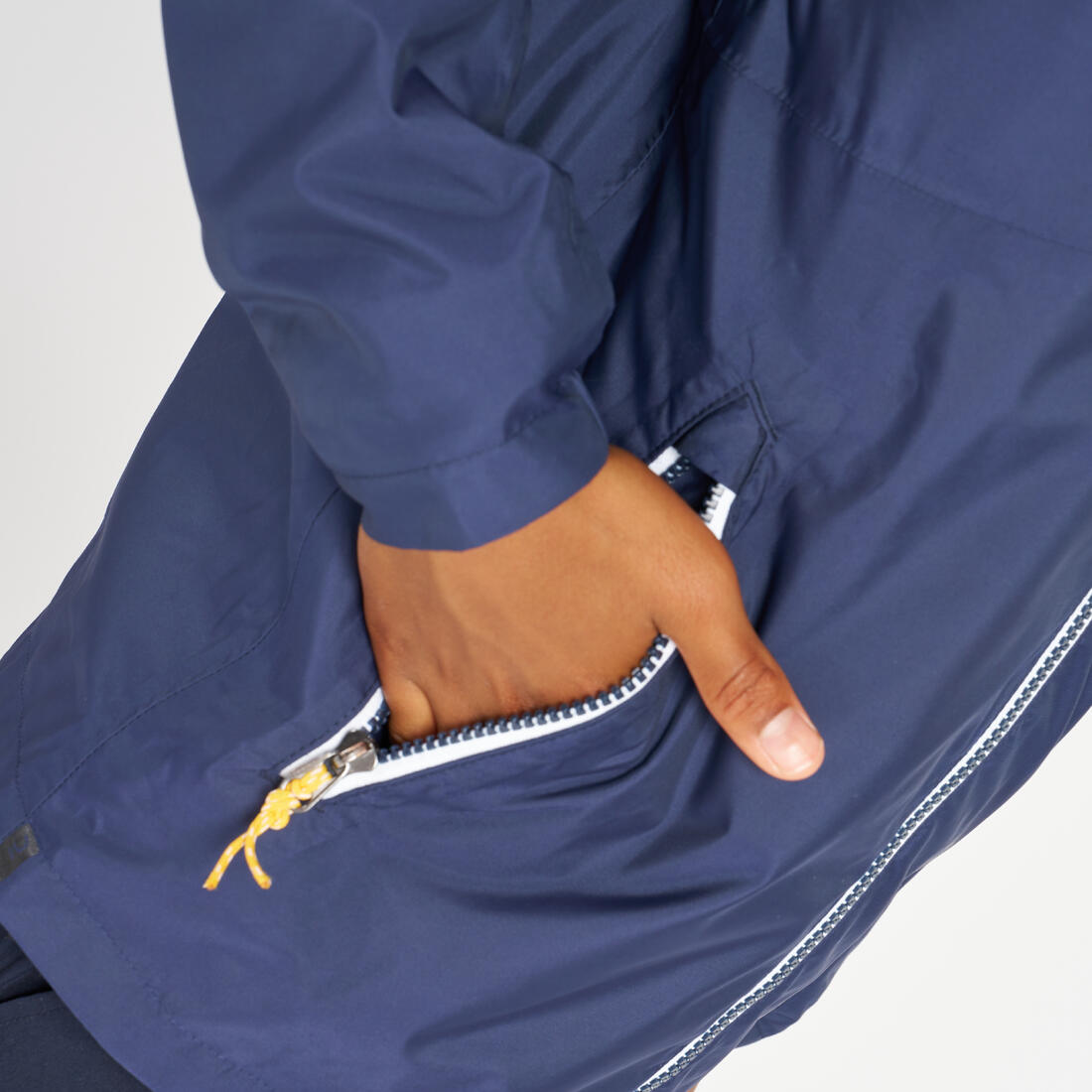 Veste imperméable et coupe vent de voile enfant, 100 navy