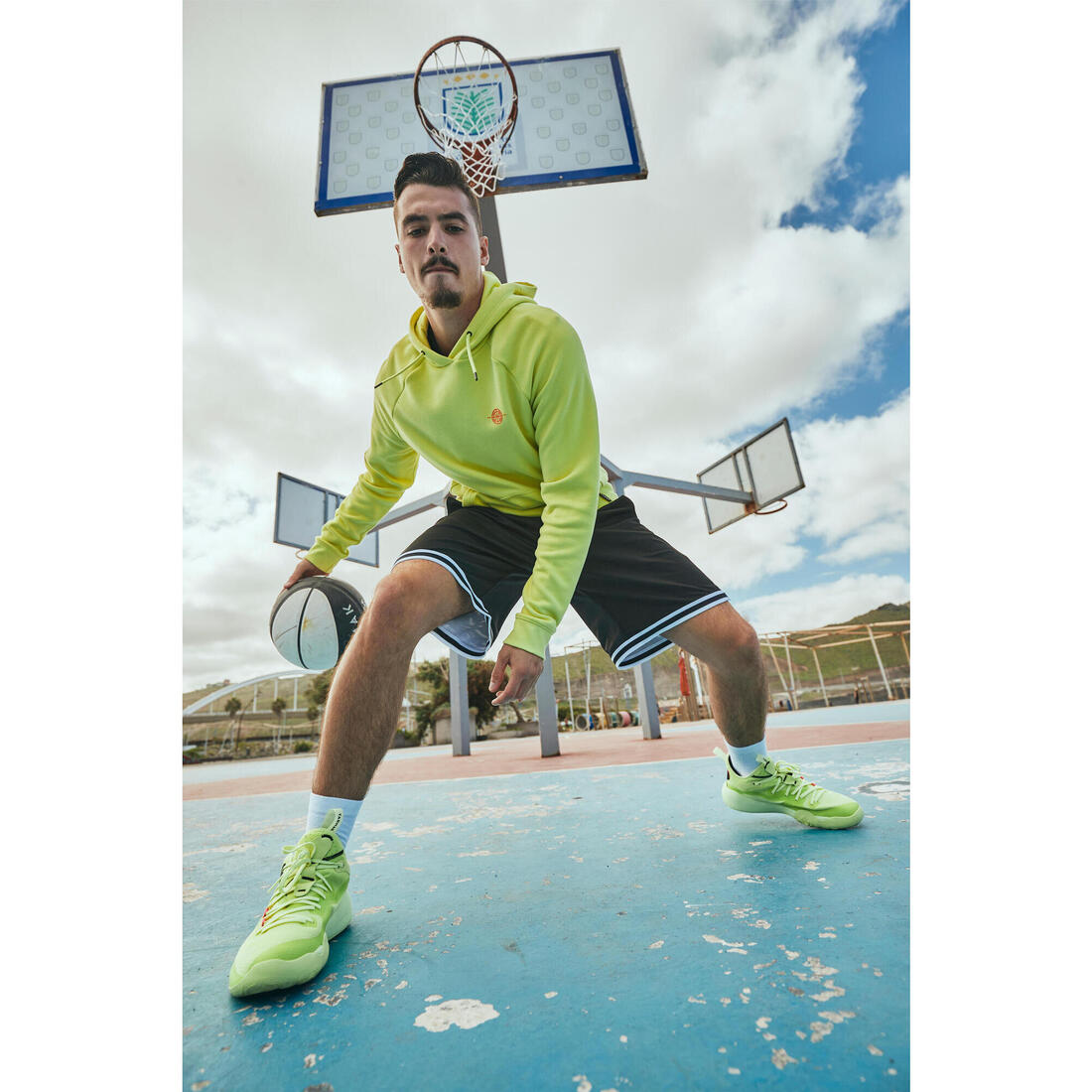 Ballon de basket adulte bt500 grip taille 7