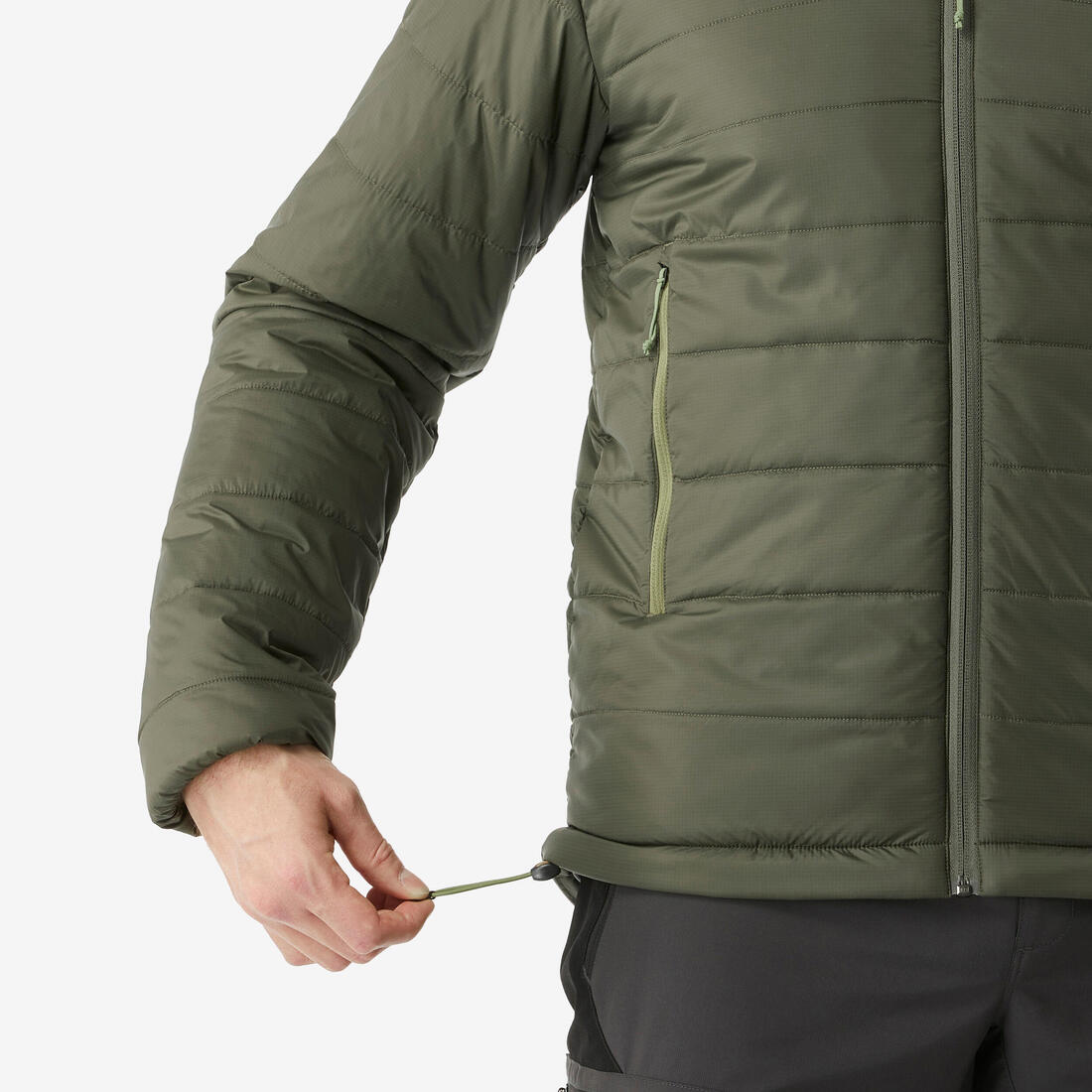 Doudoune de trek synthétique à capuche homme, MT100 - 5°C