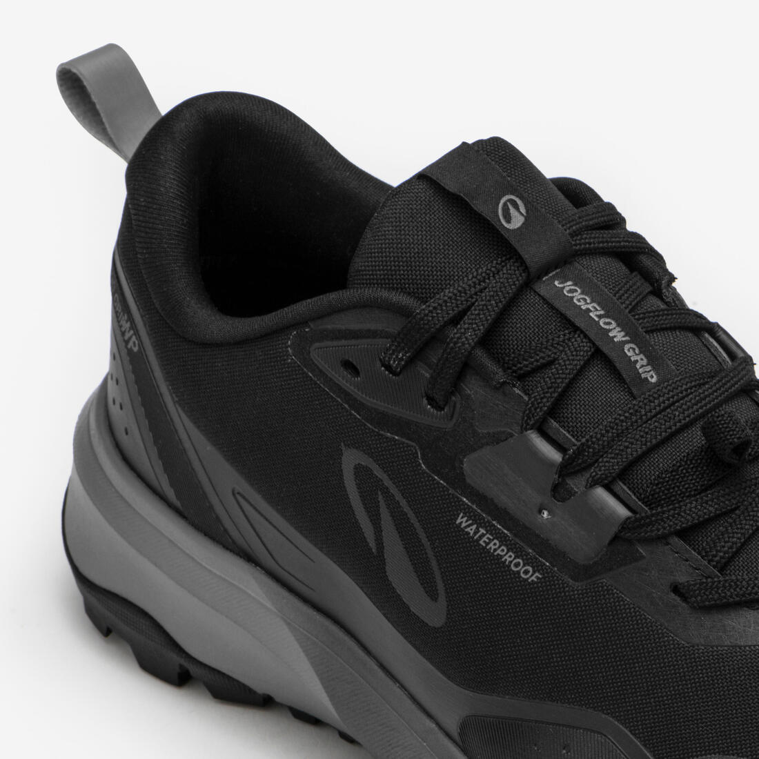 Chaussures de running et trail homme waterproof, JF 190 GRIP noir