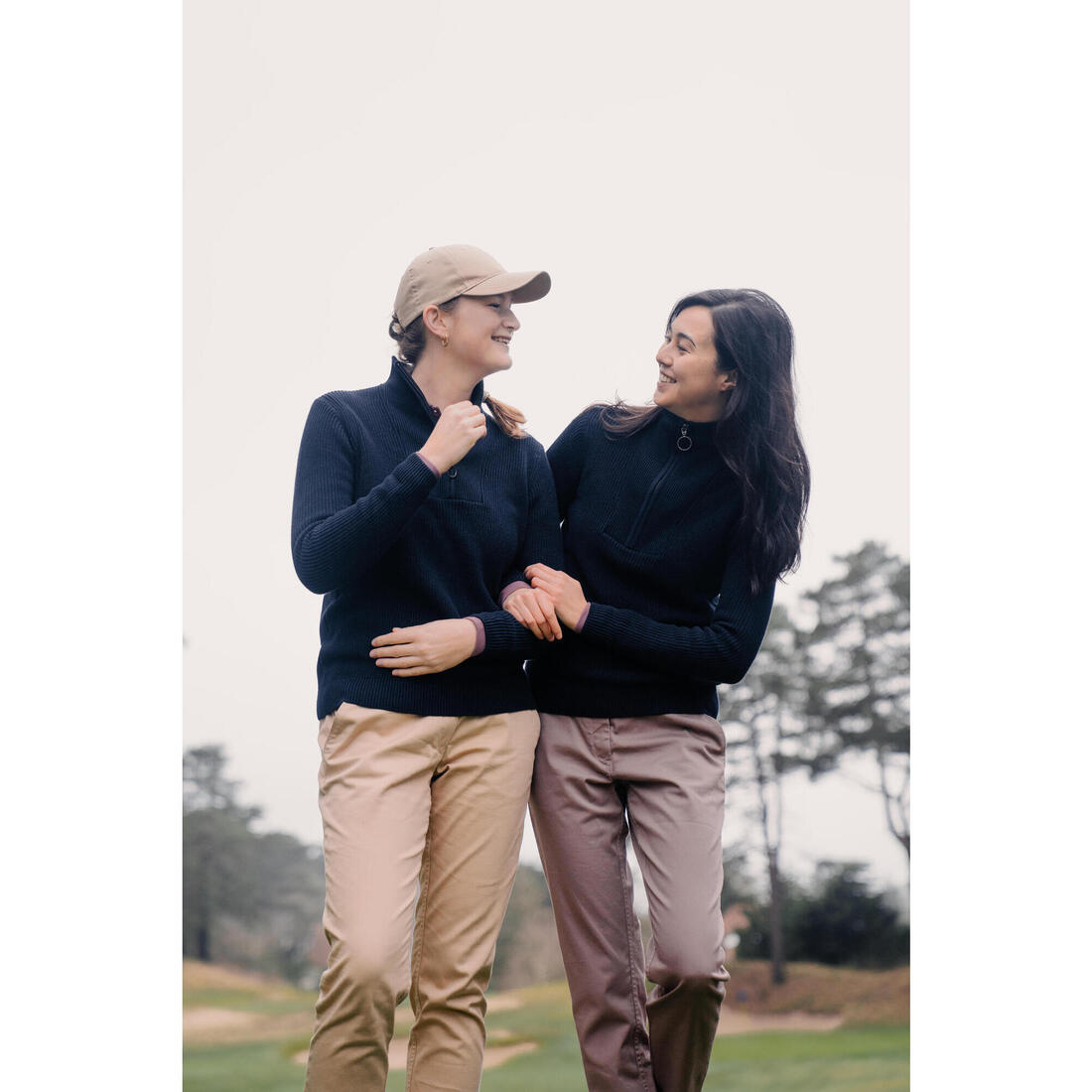 Pantalon chino de golf coton femme, MW500