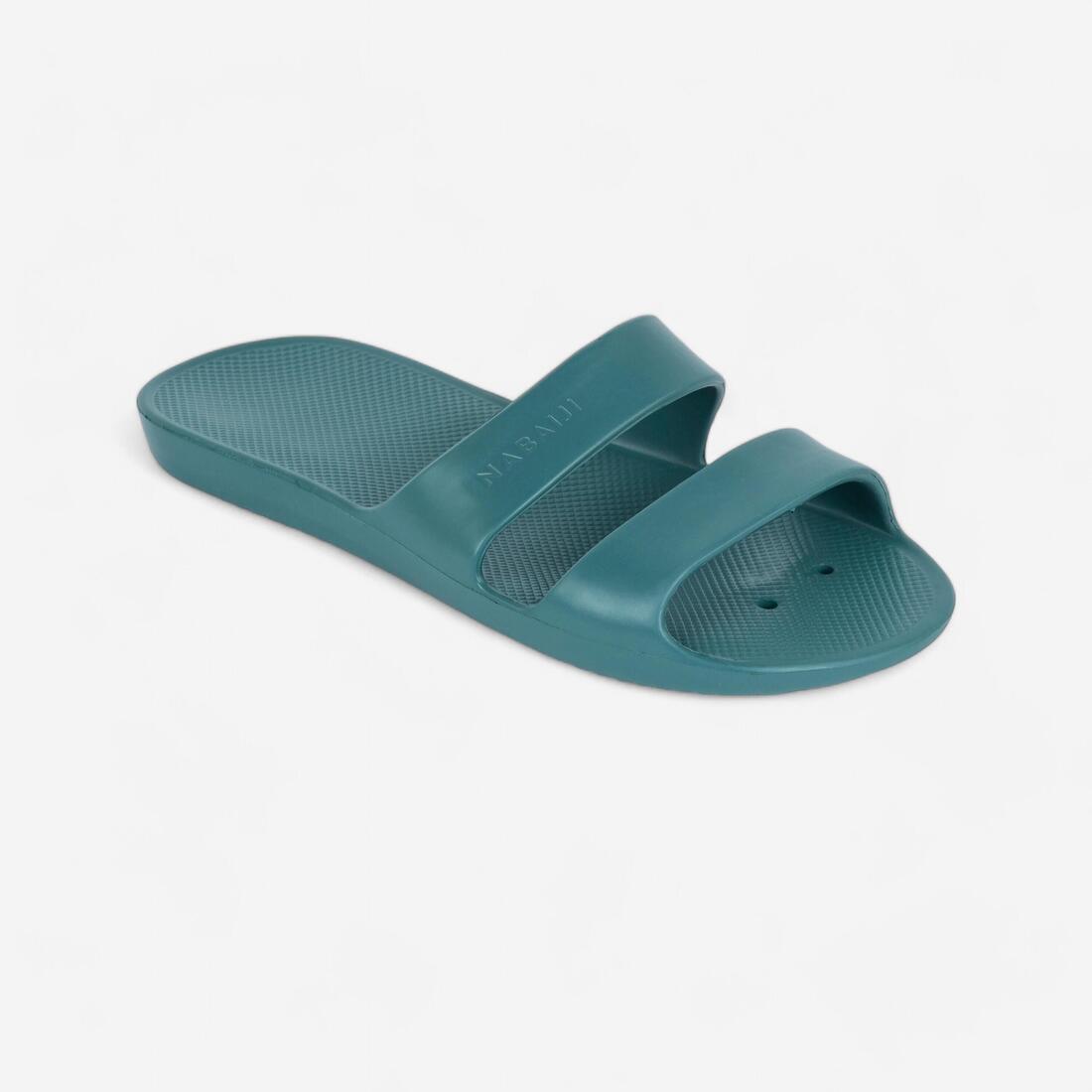 Sandale claquette piscine femme slap 100 basic