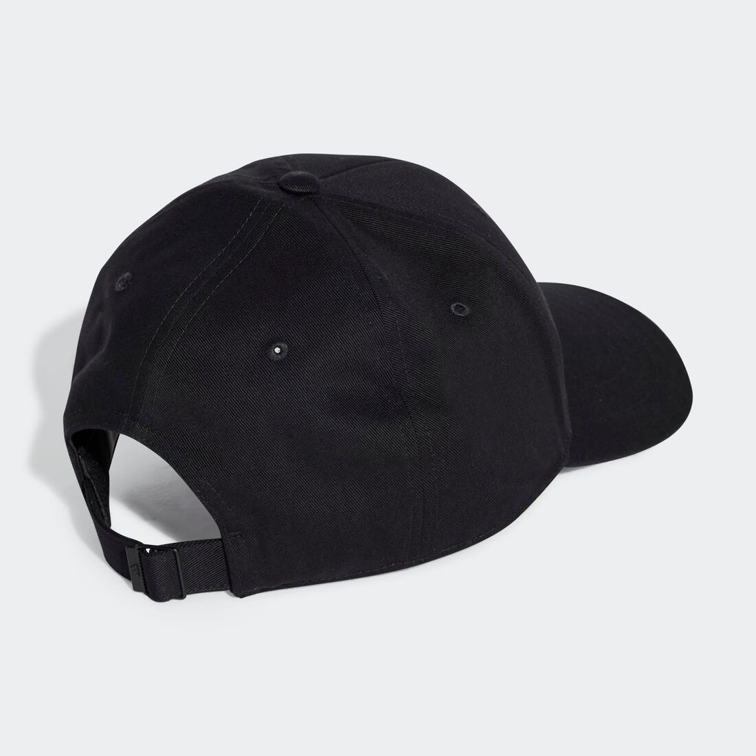 Casquette de fitness en coton unisexe, noir