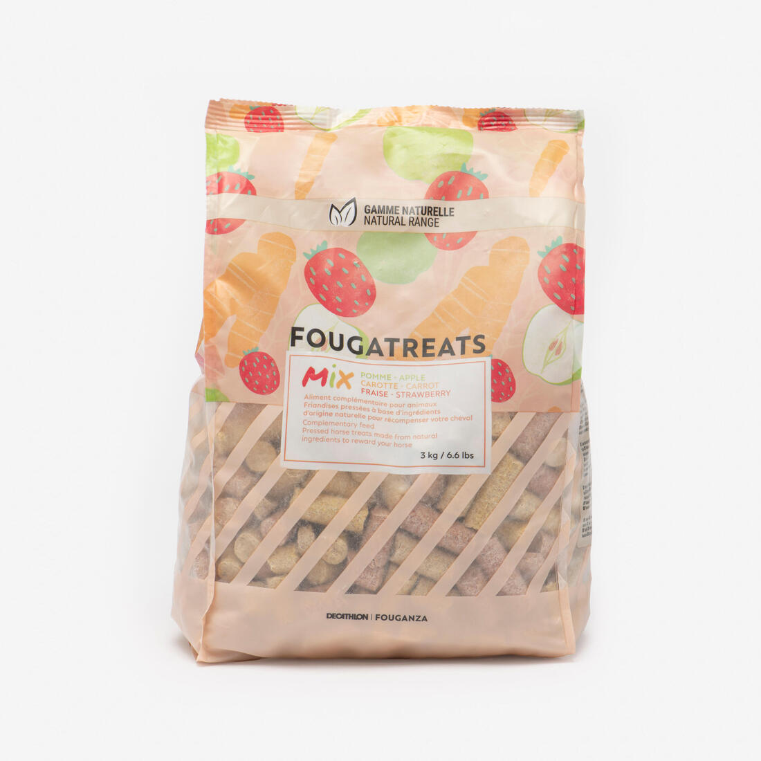 Friandises équitation - FOUGATREAT NATURELLE 3 kg fraise figue pissenlit-luzerne