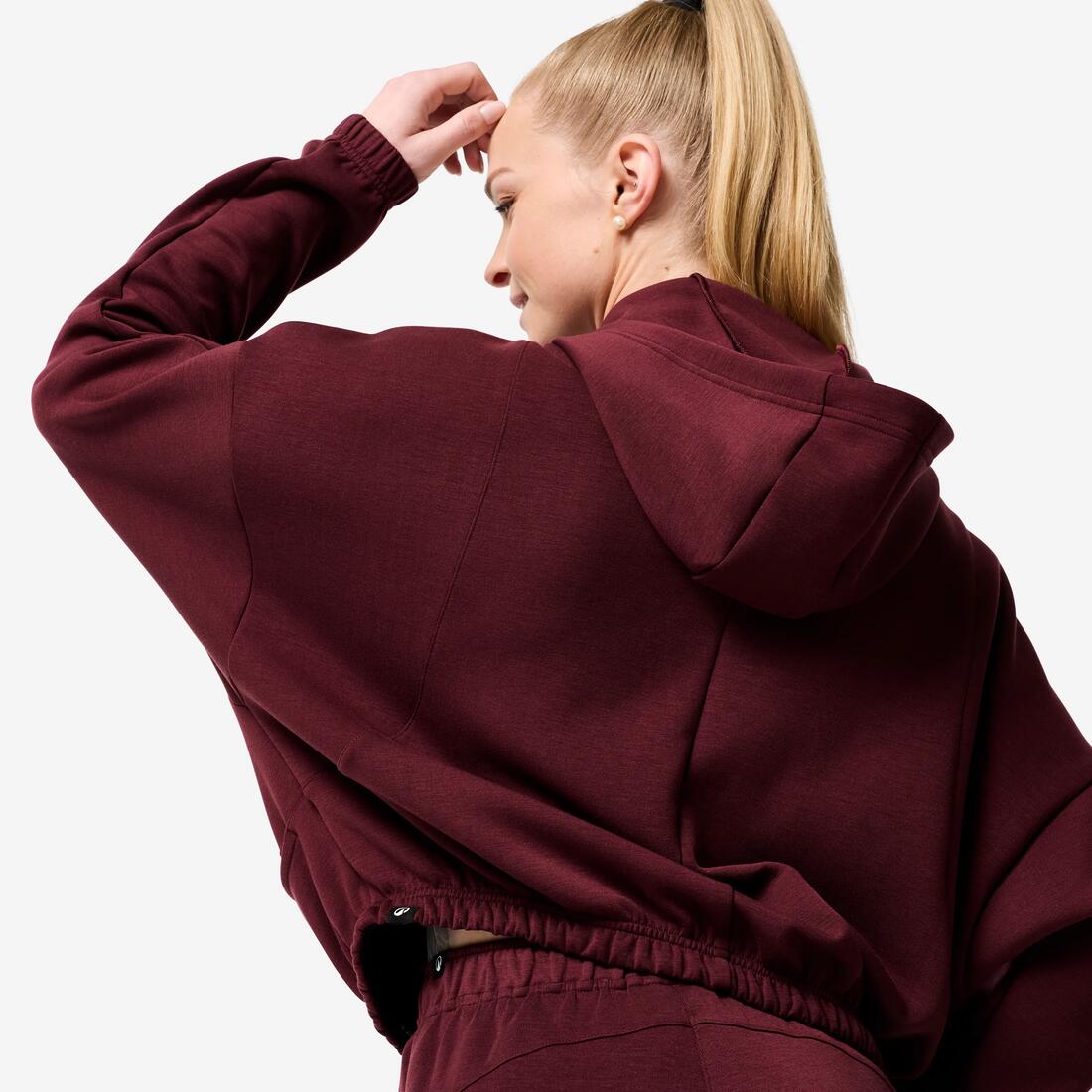 Veste à capuche de fitness manches longues femme